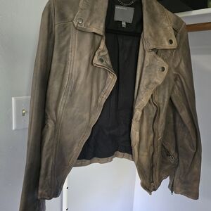 Muubaa Brown Leather Jacket